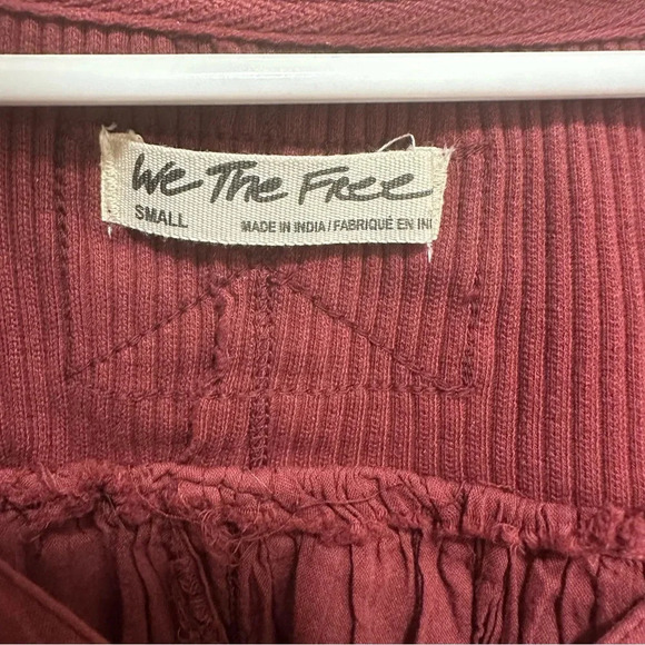 Free People Lyrical Tunic Mulberry Slouchy Boho Ribbed Long Sleeves Flowy Small - Picture 5 of 7